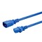 Monoprice SJT Extension Cord, 14 AWG, Indoor, 14/3, 1 Outlets, IEC 60320 C13, Blue, IEC 60320 C14, 3 ft 40111 - alternate 8